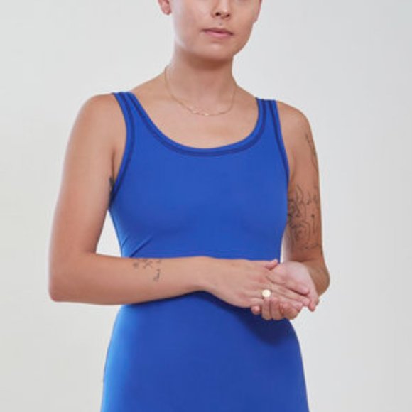 NWT Hirsuit Reversible One-Piece Retro Swim Navy/Cobalt, by Otherwild - Picture 14 of 15